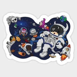 fukinride the lost in space Sticker